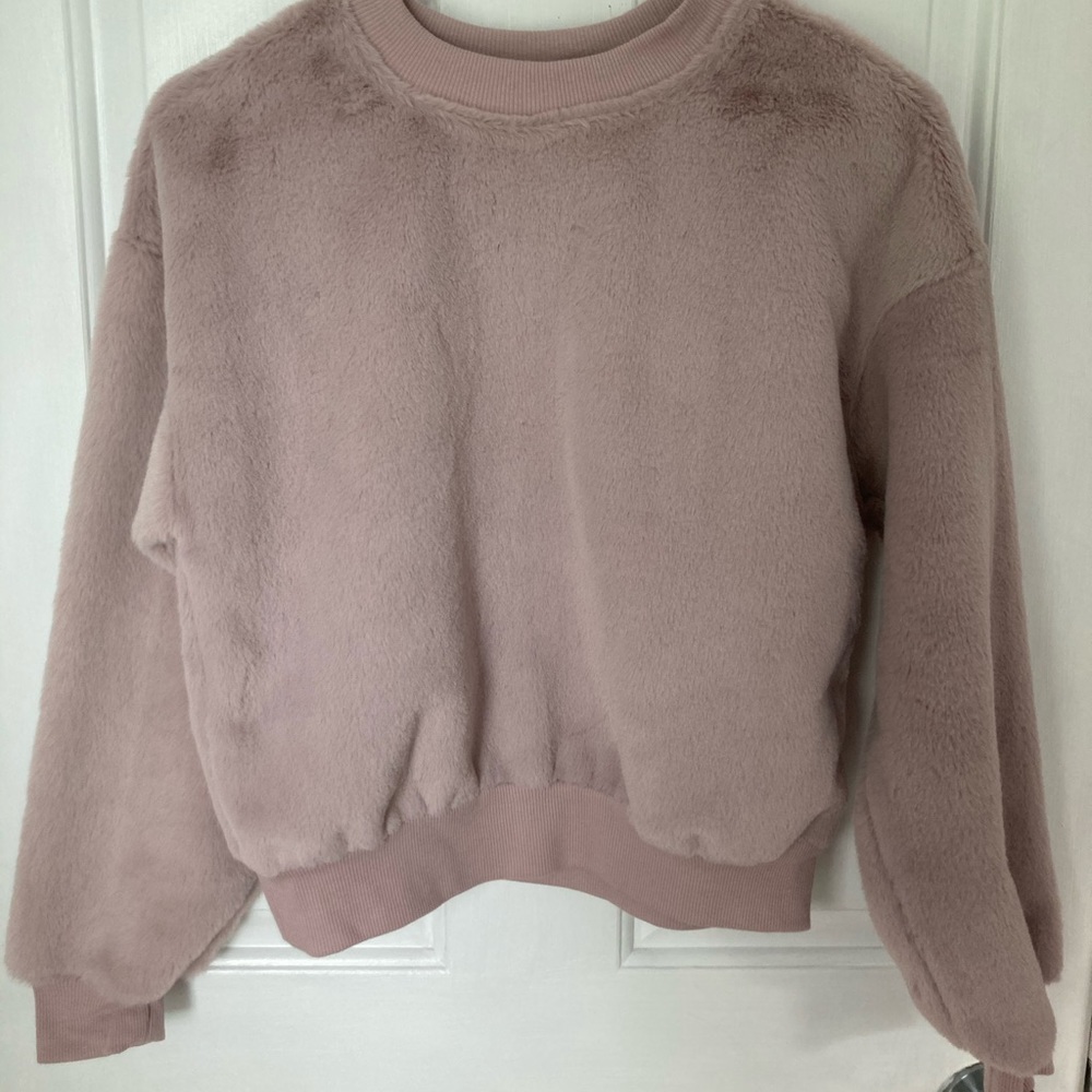 Pink, Fuzzy Wild Fable Sweater.